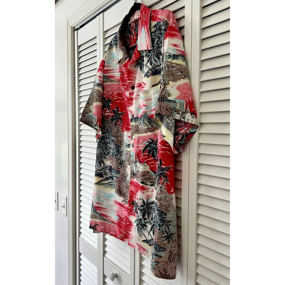 Go Barefoot Vintage Hawaiian Shirt Men's Short Sleeve Size XL.  Made In USA - Picture 2 of 8